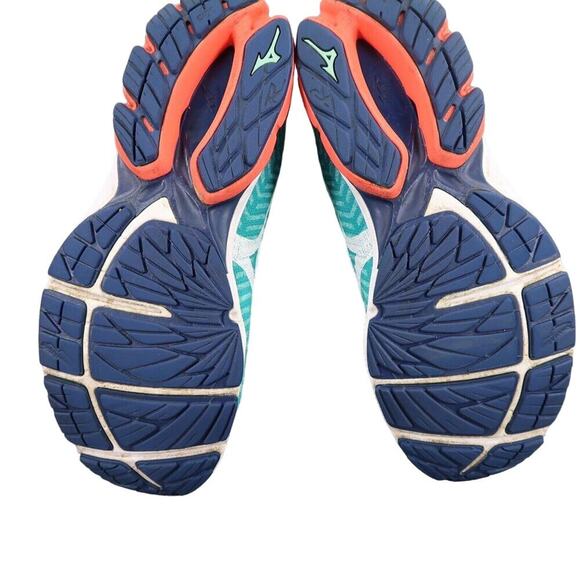 Mizuno Shoes Womens 12 Athletic Trainers Running Waveknit R2 Sport Performance - Picture 13 of 15